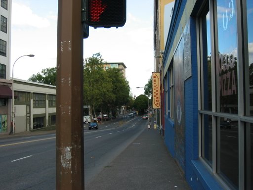 [SW 10th Ave & W Burnside St looking east]