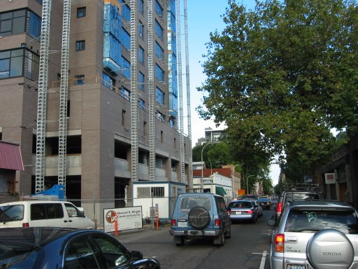 [NW 10th Ave & NW Everett St looking east]