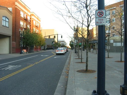 [SW 18th Ave & SW Morrison St looking east]