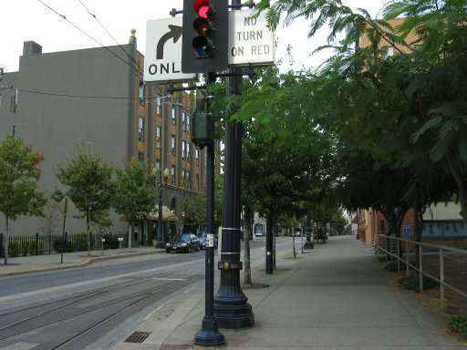 [SW 17th Ave & SW Morrison St looking east]