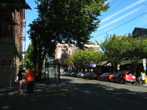 [NW 21st Ave & NW Irving St looking north]