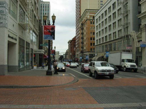 [SW Broadway & SW Morrison St looking north]