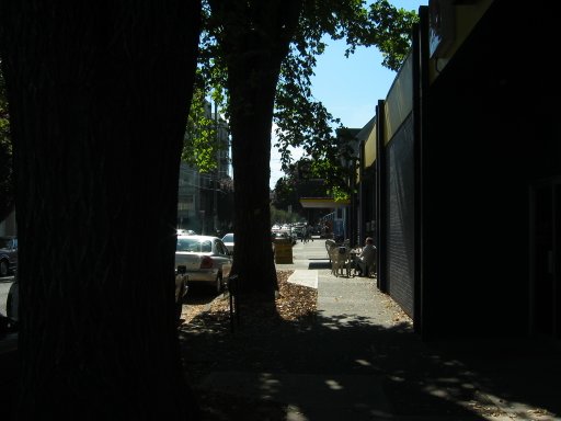 [NW 21st Ave & NW Irving St looking south]