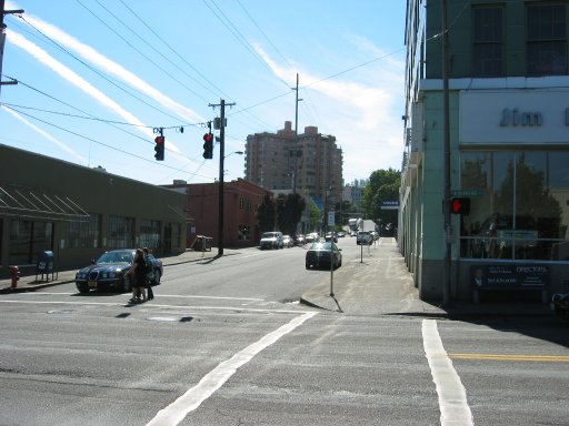 [NW 21st Ave & W Burnside St looking south]