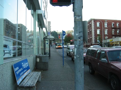 [NW 21st Ave & W Burnside St looking west]
