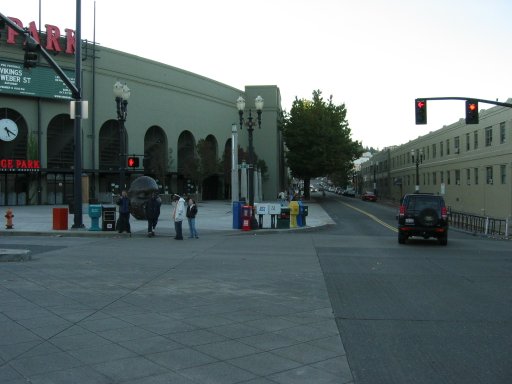 [SW 18th Ave & SW Morrison St looking west]
