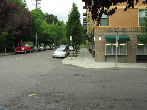 [SW 17th Ave & SW Columbia St looking west]