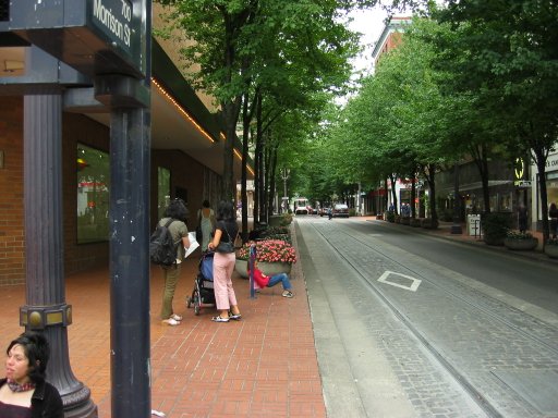 [SW Broadway & SW Morrison St looking west]