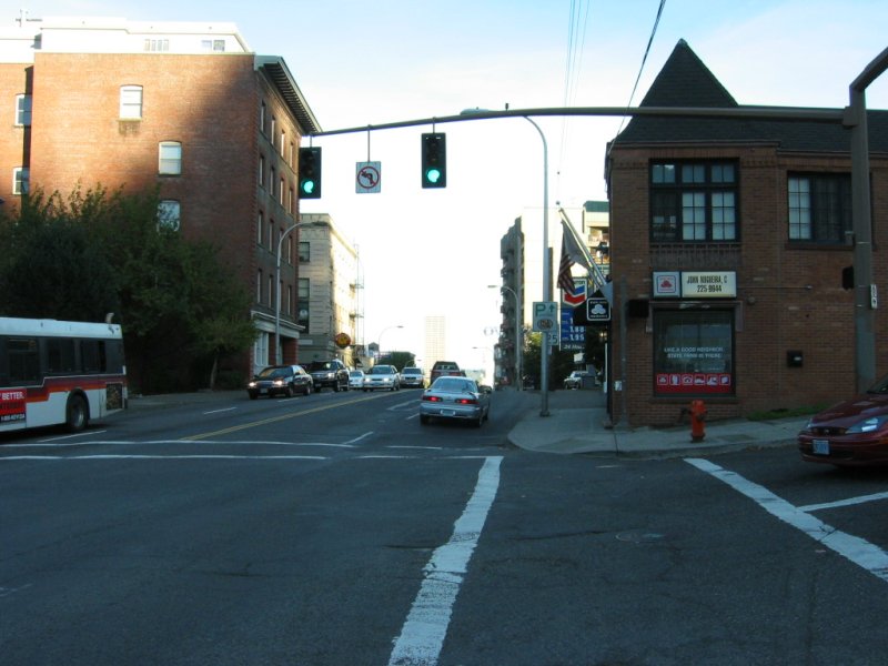 [NW 23rd Ave & W Burnside St looking east]