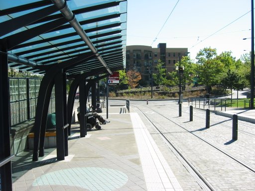 [Goose Hollow Jefferson MAX Station looking east]