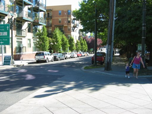 [SW 18th Ave & SW Columbia St looking east]