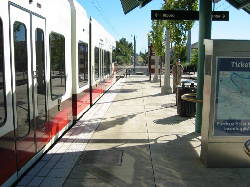 [Quatama/NW 205th Ave MAX Station looking east]