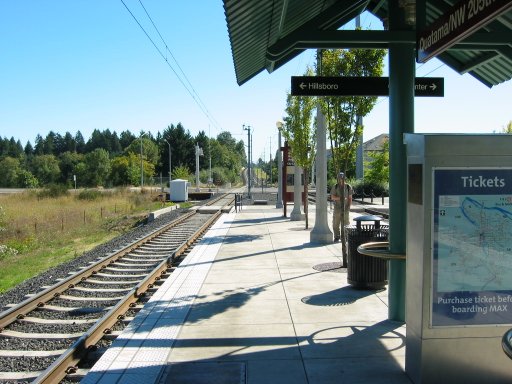 [Quatama/NW 205th Ave MAX Station looking east]