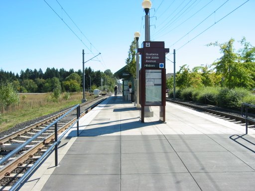 [Quatama/NW 205th Ave MAX Station looking east]