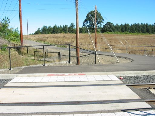 [Quatama/NW 205th Ave MAX Station looking north]