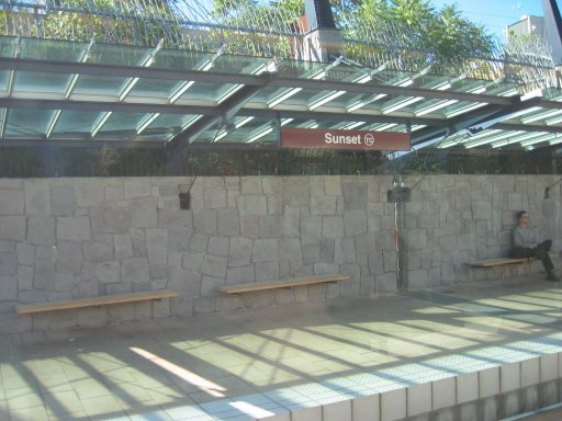 [Sunset TC MAX Station looking south]