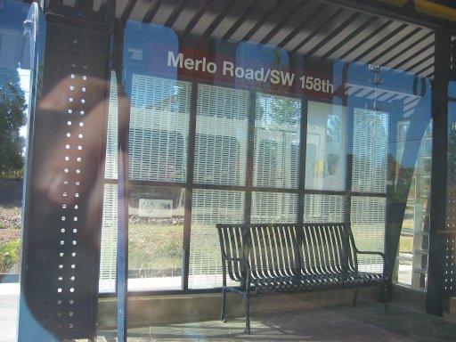 [Merlo Road/SW 158th MAX Station looking south]