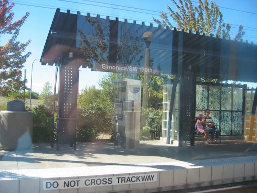 [Elmonica/SW 170th MAX Station looking south]