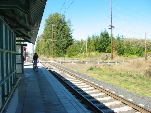 [Quatama/NW 205th Ave MAX Station looking west]