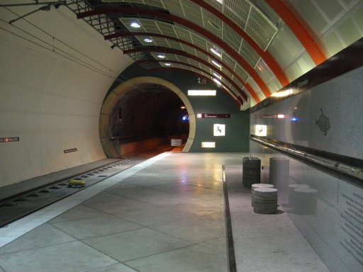 [Washington Park MAX Station looking east]