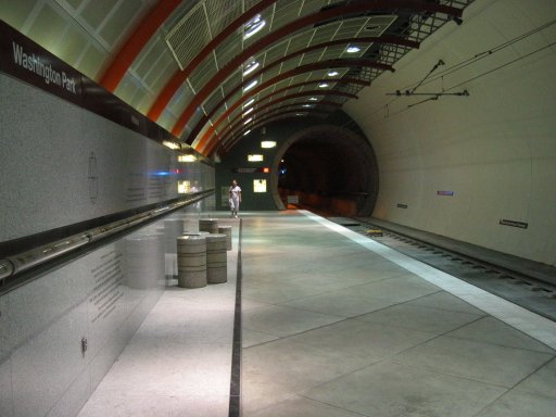 [Washington Park MAX Station looking west]