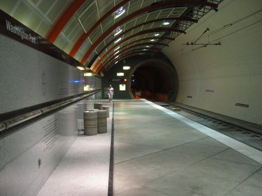 [Washington Park MAX Station looking west]